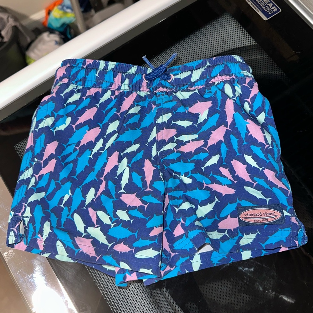 Vineyard Vines swim shorts. 12 to 18 months.